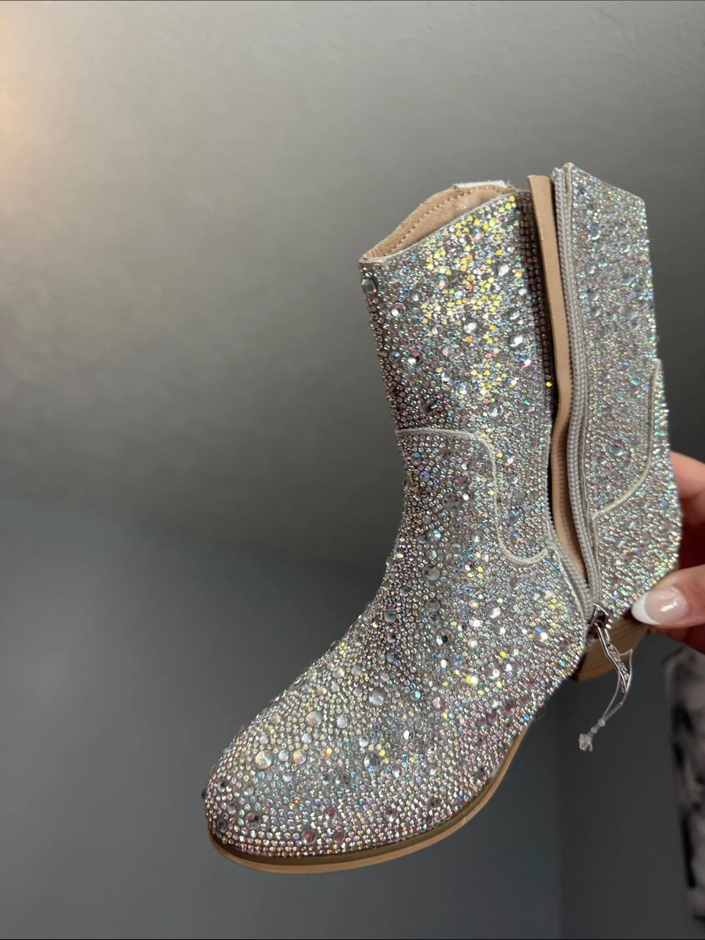 Badgley Mischka sparkling silver